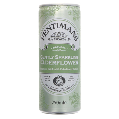 Fentimans Gently Sparkling Elderflower - gluten-free, vegan & no added sugar. Perfect alone or with a meal.