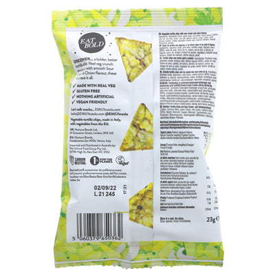 Emily Crisps | Sour Cream & Onion Thins | 23G