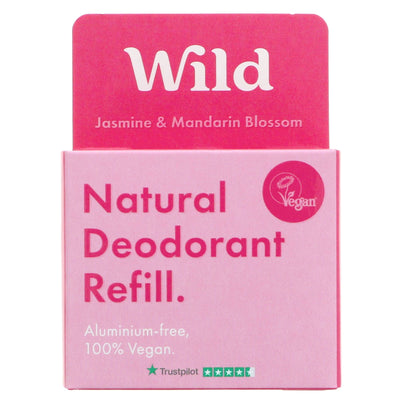 Wild Deodorant Jasmine & Mandarin - Refill, Plastic Free | Natural, Vegan & Cruelty-Free