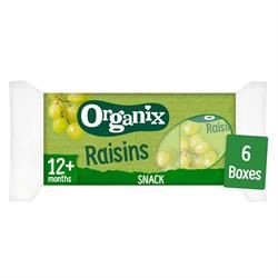 Organix | Mini Organic Raisin Fruit Snack Boxes Multipack 6x14g | 6 x 14g