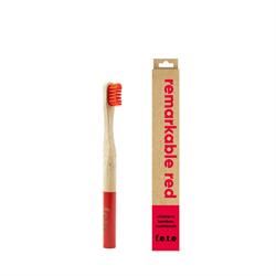 From Earth to Earth | Bamboo Toothbrush Remarkable Red - Red Child 1 Unit | 10g