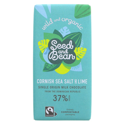 Organic Seed & Bean's Fairtrade tropical lime chocolate for guilt-free indulgence. No added sugar.