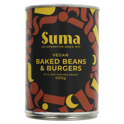 Suma | Baked Beans & Vegan Burgers - Mini Burgers | 400g