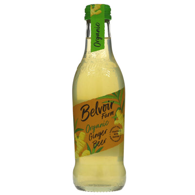 Belvoir's Ginger Beer: Organic, Gluten-Free, Vegan, & Sugar-Free. Sip on its sweet, citrusy flavor with a spicy kick. Perfect for any occasion!