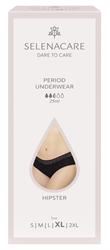 Selenacare | Menstrual undies HIPSTER Black Size XL | 1 box