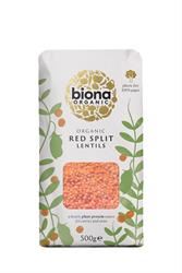 Biona | Organic Red Split Lentils 500g | 500g