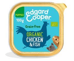 Edgard and Cooper | Organic Chicken & Fish Carrot & Pea Tray for Puppies 100g | 100g