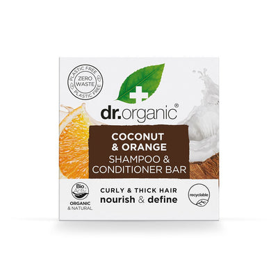 Dr Organic | Coconut Orange Shampoo & Conditioner Bar | 75g