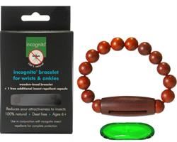 incognito | Wooden Bracelet With 2 Insect Repellent Capsules - Medium | 1 box