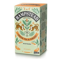 Hampstead Tea | Organic Ginger Green Tea 20 bag | 20bag