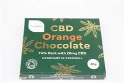 Themptation | Organic CBD Chocolate Orange Bar 20mg CBD Oil 40g | 40g