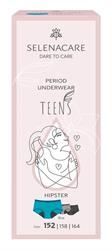 Selenacare | TEENS period panties Hipster Blue Size 152 | 1 box