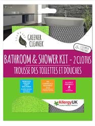 Greener Cleaner | Bathroom & Shower Kit (2 Cloths) | 89g