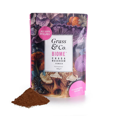 Grass & Co | Biome Mushrooms Powder Turmeric Ginger | 100g