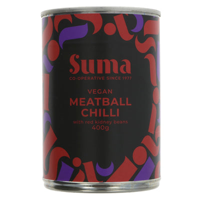 Suma | Vegan Meatball Chilli - with Red Kidney Beans | 400g