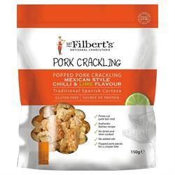 Mr Filberts | Mr Filberts Popped Pork Crackling Chilli & Lime 150g | 150bag