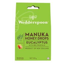 Wedderspoon | Manuka Honey Drops Eucalyptus & Bee Propolis 120g | 120g