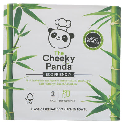 Sustainable Bamboo Kitchen Rolls by The Cheeky Panda - Soft, Strong, Eco-friendly. Upgrade your household with this vegan choice! #sustainability #vegan