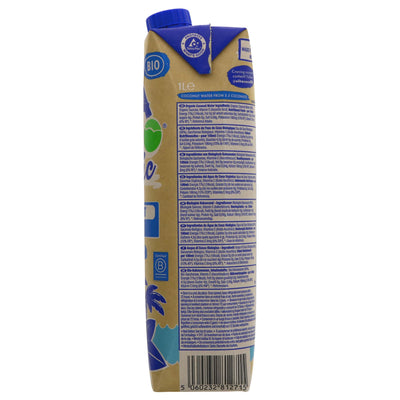 Organic, vegan Vita Coco Pure Coconut Water, 1L in eco-friendly packaging. Refreshing thirst-quencher made from handpicked coconuts.