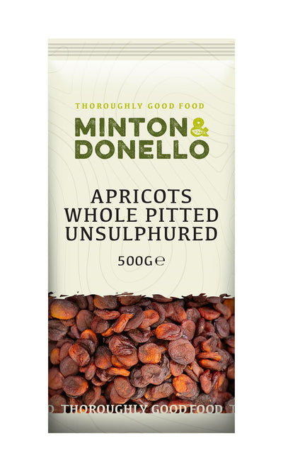 Minton & Donello | Apricots Whole Pitted Unsulphured | 500g