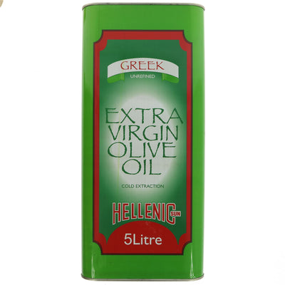 Vegan Hellenic Extra Virgin Olive Oil - 5L for Cooking, Salads, and Bread Dipping