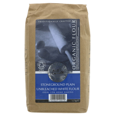 Organic, vegan stoneground white flour - perfect for bread, cakes, and pastries.