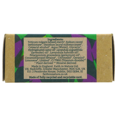 Faith In Nature Lavender Shampoo Bar - Vegan & Plastic-Free Hair Care