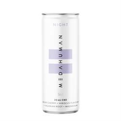 Medahuman | MEDAHUMAN NIGHT is a sour cherry & hibiscus flavoured CBD+ drink | 250ml