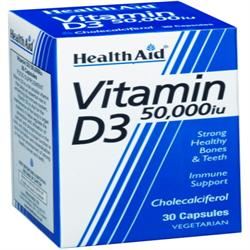 HealthAid | Vitamin D3 50000iu - 30 Tablets | 30 tablet