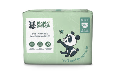 Mama Bamboo | Eco Nappies - Size 3 (Medium) | 28pc