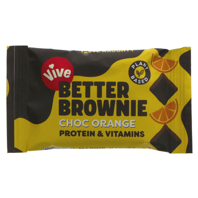 Vive Chocolate Orange: Vegan, No Added Sugar, Rich Belgian Chocolate & Cashew Butter. Perfect guilt-free snack.