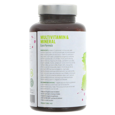 Natures Own | Multivitamin & Mineral - Euro Formula | 100 tablets