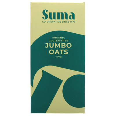 Suma Jumbo Gluten Free Organic and Vegan Oats for Breakfast and Baking, Grown in Scotland - Nutty Flavor and No VAT!