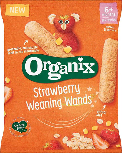 Organix | Strawberry Weaning Wands | 25g