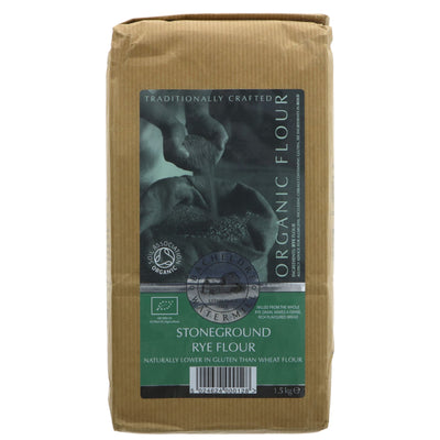 Organic, Vegan Stoneground Rye Flour for baking and cooking, No VAT charged.