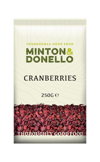 Minton & Donello | Dried Soft Cranberries | 250g