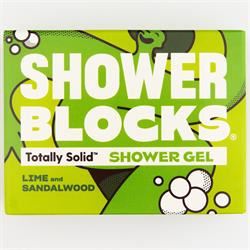 Shower Blocks | Shower Blocks Solid Shower Gel in Lime & Sandalwood 100g | 100g