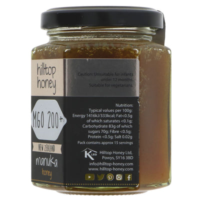 Hilltop Honey | Manuka Honey MGO 200+ | 225g