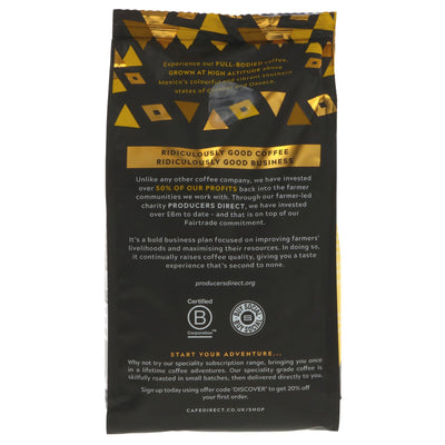 Cafe Direct | Mayan Gold Beans - Strength 5, Smooth and Dark | 200g