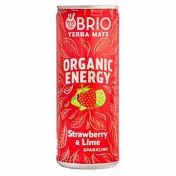 Brio Mate | BRIO MATE Organic Energy Drink Strawberry & Lime 250ml | 250ml