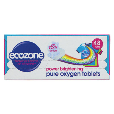 Ecozone | Laundry Tablets - Brightening - Pure Oxygen Pure Brightening | 48 tablets