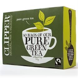 Clipper | Clipper Fairtrade Pure Green Tea 80 bags | 80bag