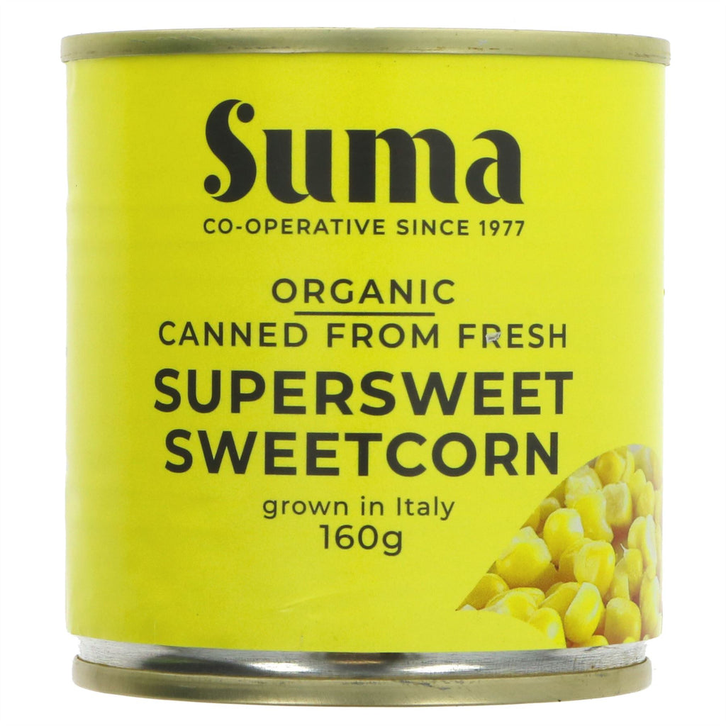 Suma | Supersweet Sweetcorn - Organic - Naturally Super Sweet | 160g