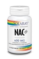 Solaray | NAC Plus 600mg 30 Veg Capsules | 30 capsule