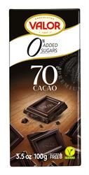 Valor | Sugar Free 70% Dark Chocolate (Vegan & Gluten Free) 100g | 100g