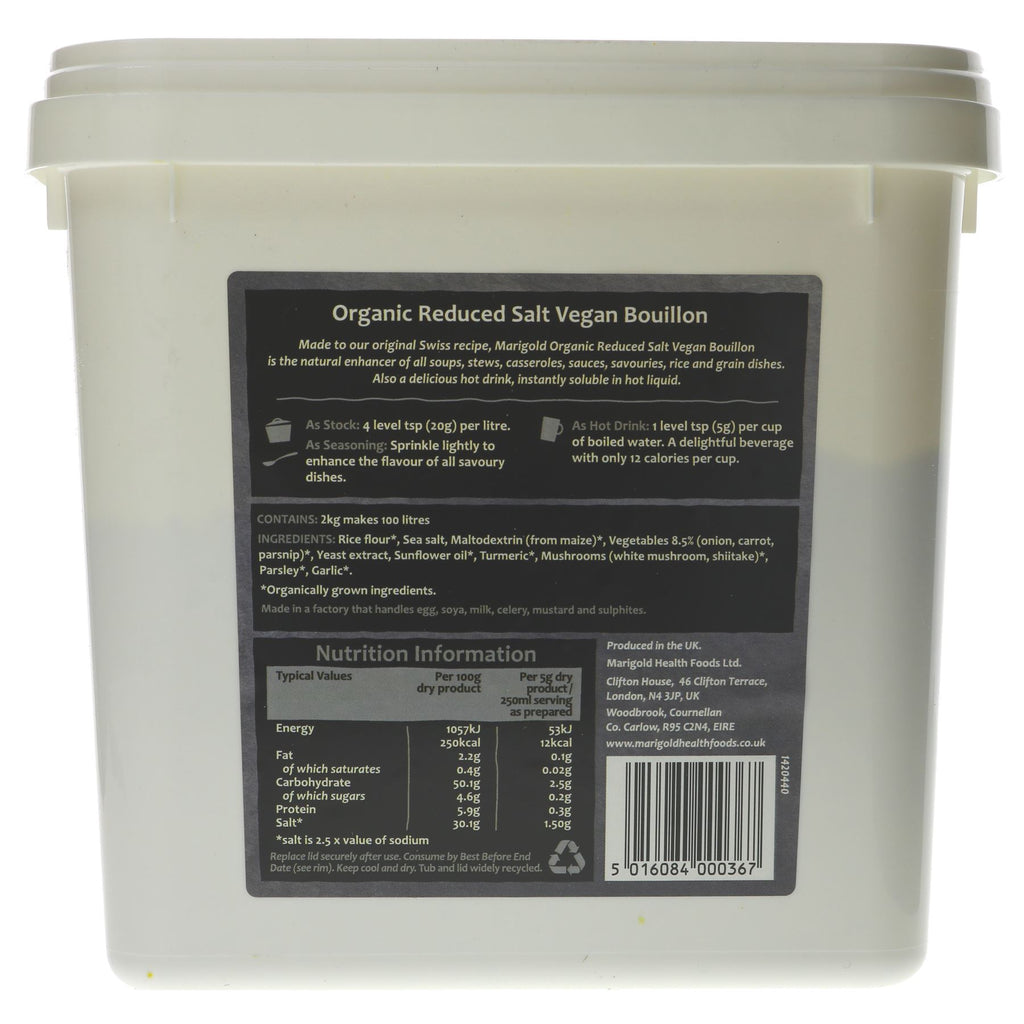 Marigold | Organic Reduced Salt Bouillon | 2KG