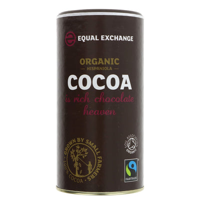 Fairtrade, organic, vegan Hispaniola Cocoa Powder - perfect for hot chocolate or baking. 250G.