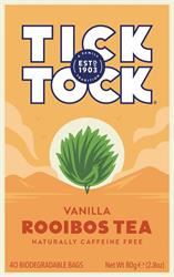 Tick Tock |  Tick Tock Rooibos Vanilla 40 tea bag | 40bag