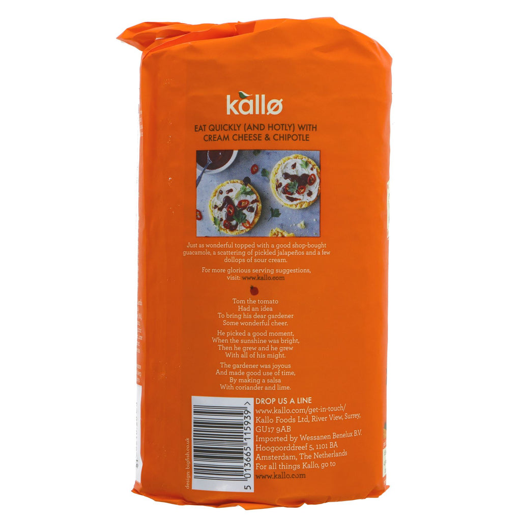 Kallo | Tomato Salsa Lime Veggie Cakes | 122g