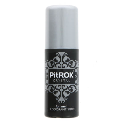 Pitrok Deodorant Spray - Natural mineral salts fight bacterial growth for all-day freshness. Vegan and fragranced for men & women.